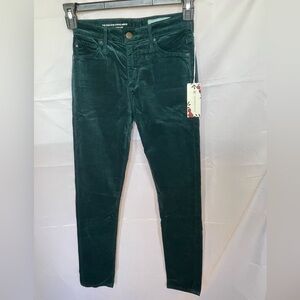 Anthropologie Teal High Rise Stevie Ankle Pants